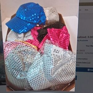Sequined Caps Multiple Colors New
